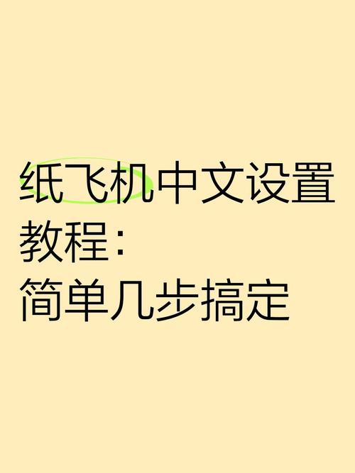 纸飞机怎么设置在线看,纸飞机怎么设置中文模式