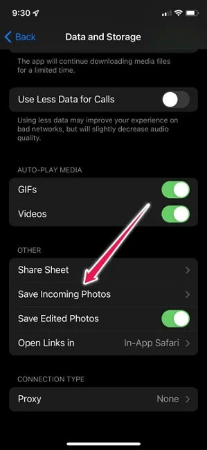 关于iPhone的telegram存储位置的信息
