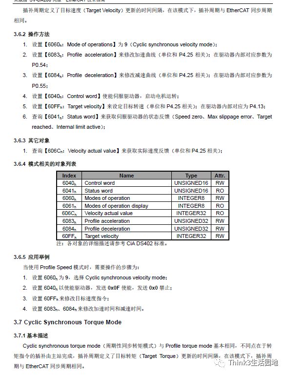 关于ethercat伺服驱动器参数设置的信息