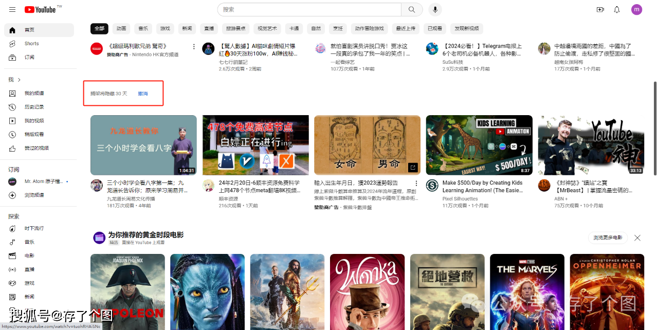 关于youtube的信息