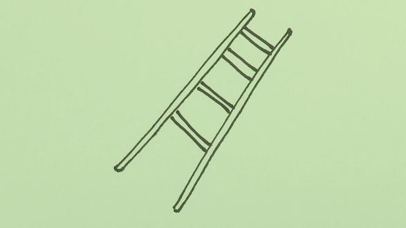 梯子形状简笔画图片,梯子的样式和图片大全