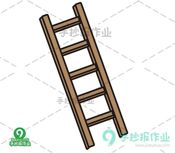 简笔画梯子的画法图片,简笔画梯子的画法图片视频