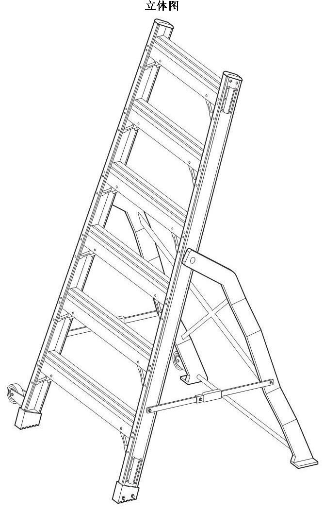 折叠梯子简笔画,折叠梯子的制作方法