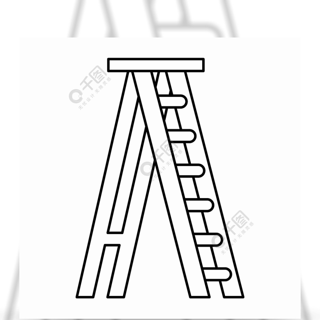 梯子的画法图片,梯子的画法图片简单