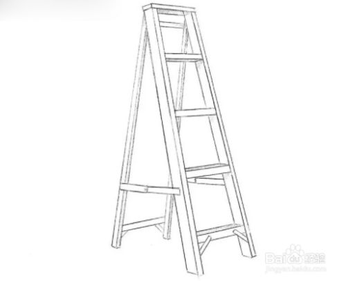简笔画梯子的画法,梯子简笔画 儿童画