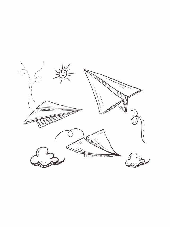 纸飞机简笔画100种画法的简单介绍