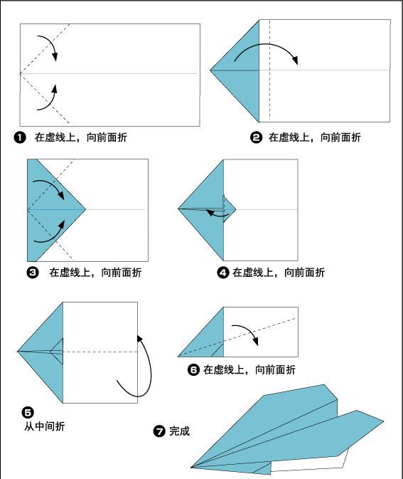 纸飞机的叠法飞得远飞得快怎么折,纸飞机怎么折飞得远?一步步教你折!